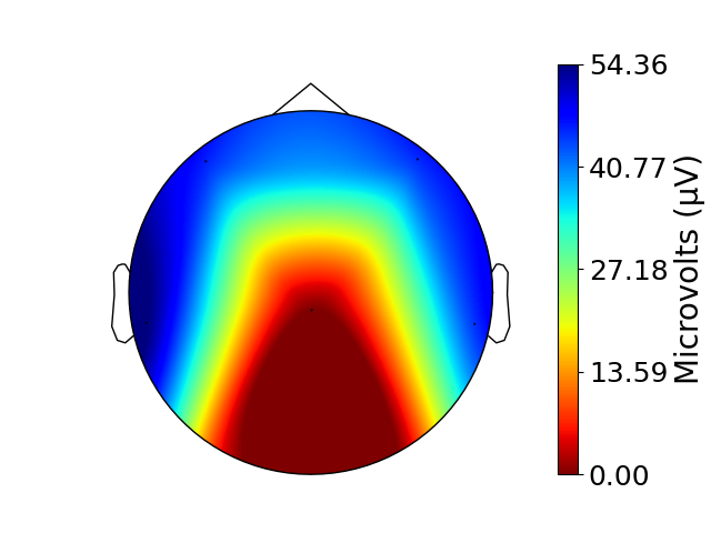 Brain topography heatmap